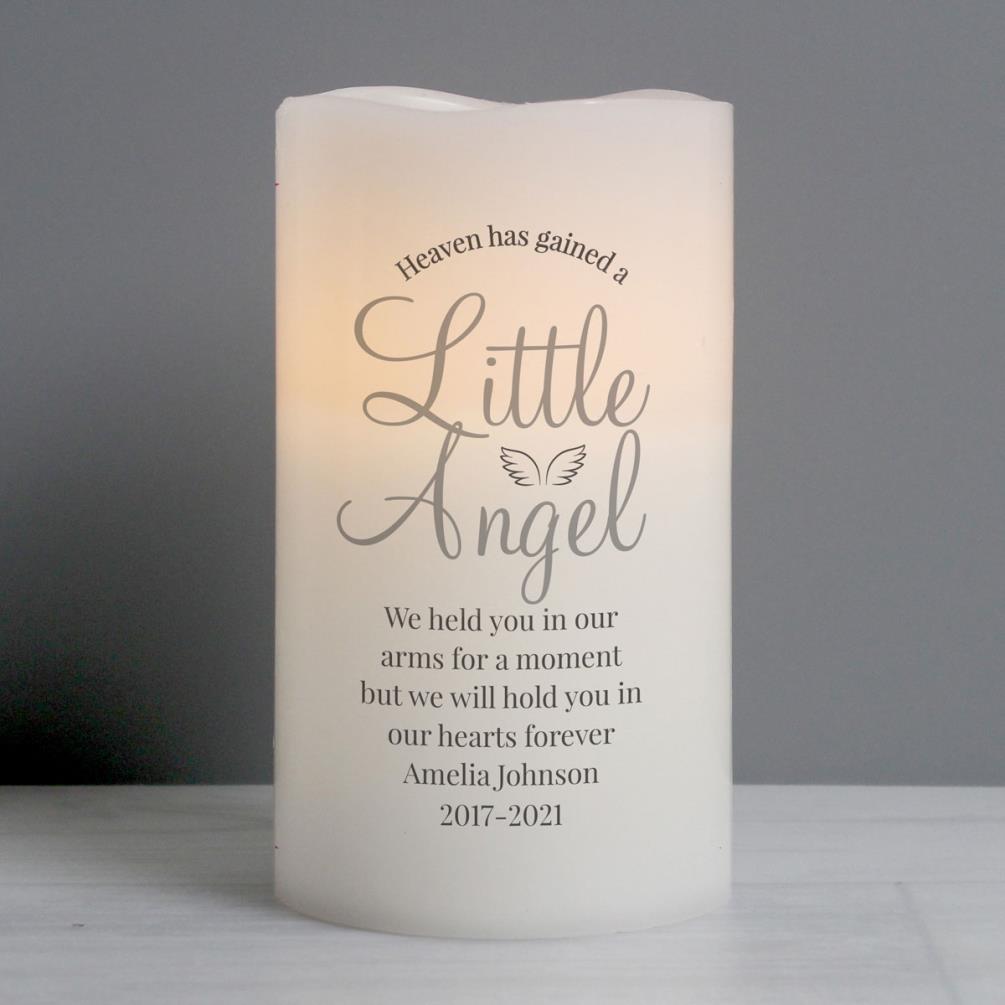 Personalised Little Angel LED Candle Extra Image 2
